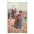 Yorkshire WHITBY A Lass Tuck Oilette Art Postca...