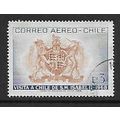 CHILE 1968 CHILEAN ARMS 3E BROWN AND BLUE SG605...