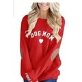 Leo Rosi Women's Dog Mom. Plus Size. Red X-Larg...