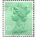 GB, Queen Elizabeth Machin, pastel green 1982, ...