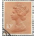 GB, Queen Elizabeth Machin, grey orange 1976, 1...