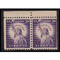 1035 3c Statue of Liberty Fine MNH BPS Hor Pair...