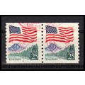 Used 2280 25c U.S. Flag Fine CNP Left 2 PA1061