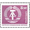 DDR, Hammer and Compass crest, lilac-red 1981, 3M