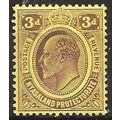 Nyasaland 1908 SG75 3d Purple/Yellow Mounted Mi...