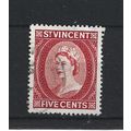 St Vincent.SG193 5c Scarlet.Fine Used.Jun24h