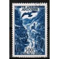 1957 Andorra - Sc# C4 used - Eagle / River Vall...