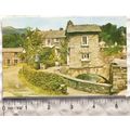 old postcard Ambleside, The Old Bridge House