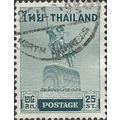 THAILAND, King Taksin statue, blue 1955, 25stg, #3