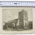 Vintage engraving: St. Peter's Church, Northampton