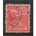 USA 1938 PRESIDENTIAL SERIES 6c VERMILION JOHN ...
