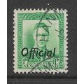 NEW ZEALAND 1938 GEORGE VI 1d GREEN OPTD OFFICI...