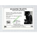 Eugene Watts Loughton Essex Advert - 1981 Cutting