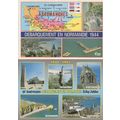 D-Day Jubilee Map 2x WW2 Military French Postca...