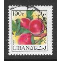LEBANON 1974 FRUIT PLUMS 100P AIR MAIL USED