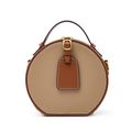 Genuine Metallic Leather Tote Bag for Women Brown