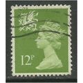 Wales GB 1980 12p Yellow green Machin SG W32.(H75