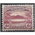 Solomon Islands 1908 SG13 6d Claret Mounted Min...