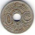 FRANCE 10 CTS 1927