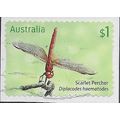 AUS 2017 $1.00 (S/A) 'DRAGONFLIES -SCARLET' (ON...