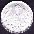 1917 Canada 5 Cents Silver Coin