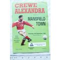 1993 programme Crewe Alexandra FC v. Mansfield ...