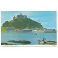 St Michael's Mount and Ferry Cornwall Postcard ...