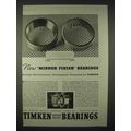 1935 Timken Bearings Ad - Now Mirror Finish