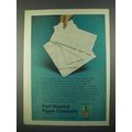 1967 Fort Howard Paper Napkins Ad
