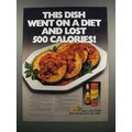 1983 Pam Spray Ad - This Dish Went on a Diet