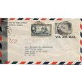Liberia Africa REGISTERED Air Mail Combo 1945 M...