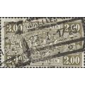 BELGIUM, RAIL, Coat of Arms in Oval, olive brow...