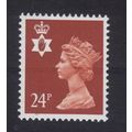NI57 24p Indian red NORTHERN IRELAND - Unmounte...