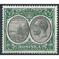 Dominica 1923 SG71 1/2d Black & Green Mounted M...