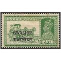 Gwalior (ICS) 1939 SG109 3a Yellow-Green (light...