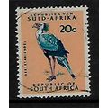 SOUTH AFRICA 1961 20c SECRETARY BIRD SG 208 FIN...