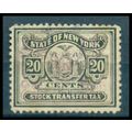 Used Revenue 20c N.Y. Stock Transfer Fine WA2852