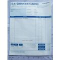 1985 invoice D. H. Grenaway, Hanley, Philips He...