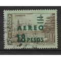 ARGENTINE REP 1962 AIRMAIL SURCH AEREO 18p on 5...