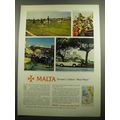 1960 Malta Tourism Ad - Malta Europe's Oldest New Place