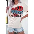 White RED WHITE BOOZY Stars and Stripes Graphic...