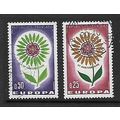 FRANCE 1964 EUROPA SG 1662 / 1663 SET 2 VALS FI...