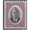 Grenada 1951 SG180 12c Black & Purple Mounted M...
