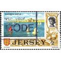 JERSEY, Elizabeth Castle, blue & brown 1971, ½p