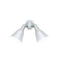 Progress 2-Light Outdoor White Wall Light