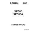 YAMAHA XP500 XP500A SERVICE MANUAL 2007 SCOOTER...