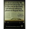 1979 Lancia Gamma Berlina Ad - Relaxes You On The M6