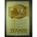 1924 Texaco Motor Oil Ad - At independence Hall, Philadelphia