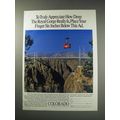 1991 Colorodo Tourism Ad - To truly appreciate how deep the Royal Gorge is