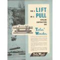 TULSA WINCH MFG COMPANY 1954 lift pull pipeline...